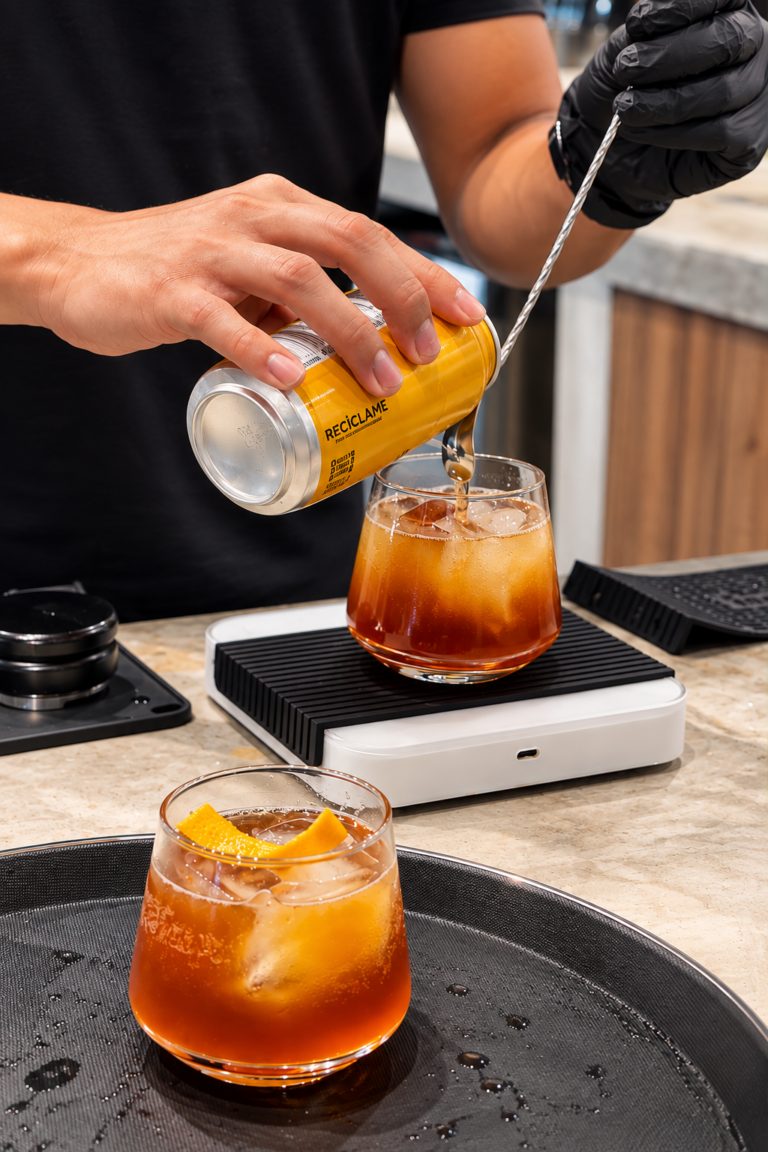 Recíclame_ Iced Coffee Pour